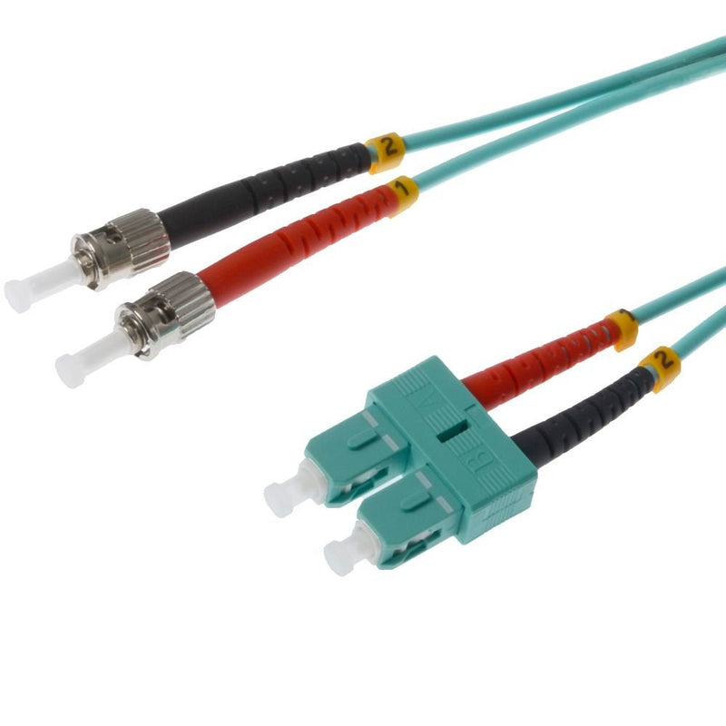 Helos Lwl Network Cable Sc/St Duplex 50/125?M OM3 Aqua 5,0M