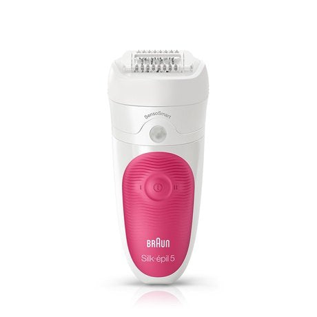Braun Epilator Silk-epil 5 5/500 Sensosmart Wireless Tecnología Microgrip Uso Seco/Mojado 2 Velocidades 100% R