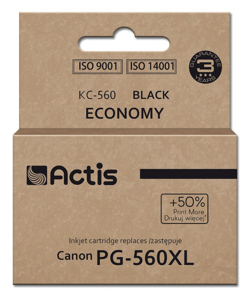 Actis Ink KC-560 Printer Canon, Spare Part PG-560XL Suprema 22ML Black Imprime 50% Más Que Oem. — image 1