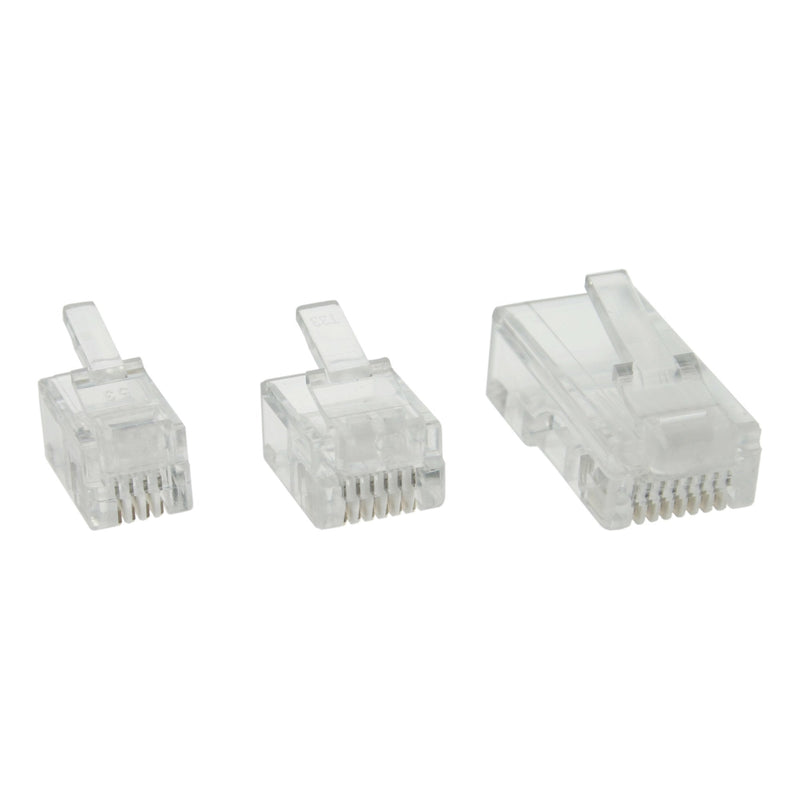 Inline Connector Modular 6P4C / RJ11 Cable Flat 100 Units