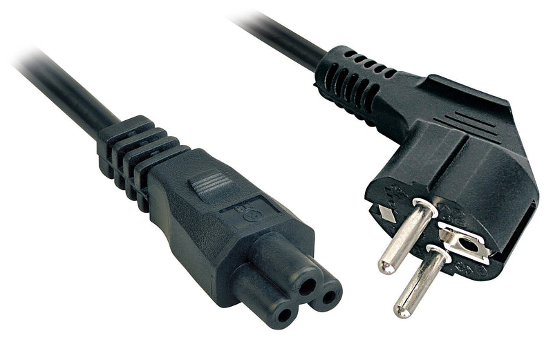Lindy Cable Power 3M, Cee 7/7 - IEC 320 C5 Black CEE7/7 C5 Acoplador