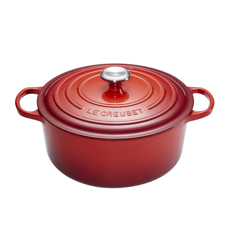 Le Creuset Signature Bräter Rund 26CM Kirschrot