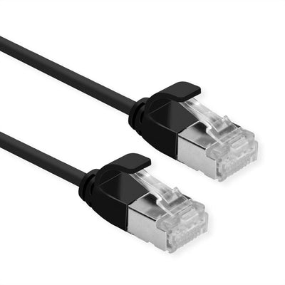 Roline Green U FTP Network Cable CAT.6A (class Ea), Lsoh, Slim, Black 5M — image 1