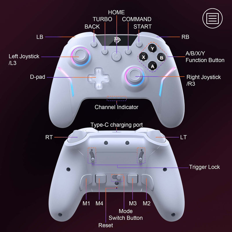 Game Wireless Steam Elite Controller