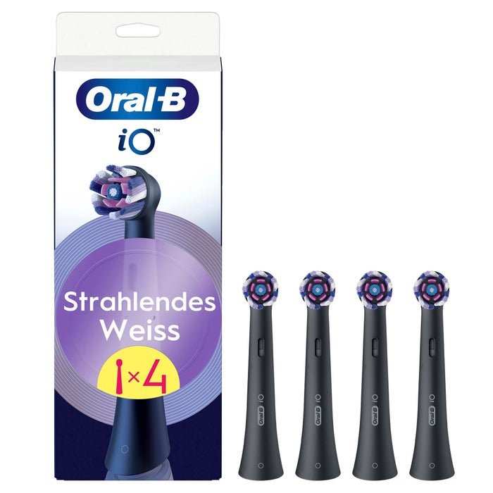 Braun Oral-b Io Radiant White 4 Pieces Accesorio Brush Black Cleaning Iluminadora 8700216194594