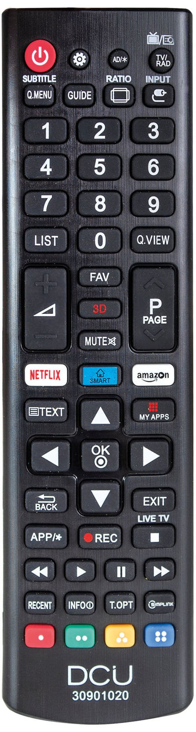 Dcu 30901020 Remote Control Universal Tvs Lg LCD/LED — image 1