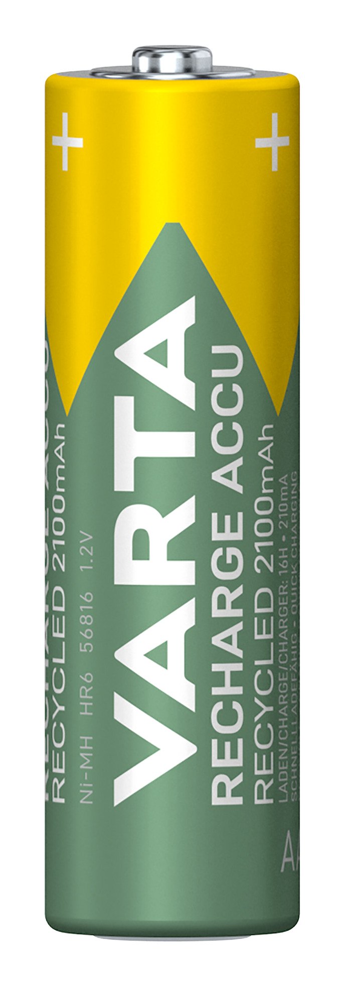 Varta Battery Rechargeable Recycled Aa HR6 2100MAH 4ST.