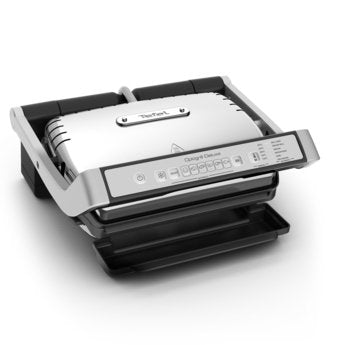 Tefal Optigrill Deluxe GC707D, Parrilla Contact Plata/Negro 2.000 Watts 3168430303591.0
