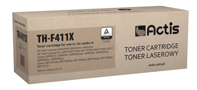 Actis Toner TH-F411X (reemplazo HP 410X CF411X - Standard - 5,000 Páginas - Cyan) — image 1