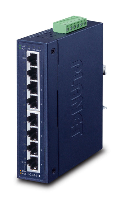 Planet IGS-801T Switch No Administrado L2 Gigabit Ethernet (10/100/1000) Black — image 1