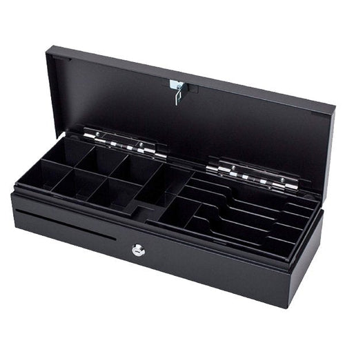 Drawer Cash Drawer Black 460 * 170MM, Opening Vertical Connection RJ12 Printer Ticket + Microswitch) — image 1