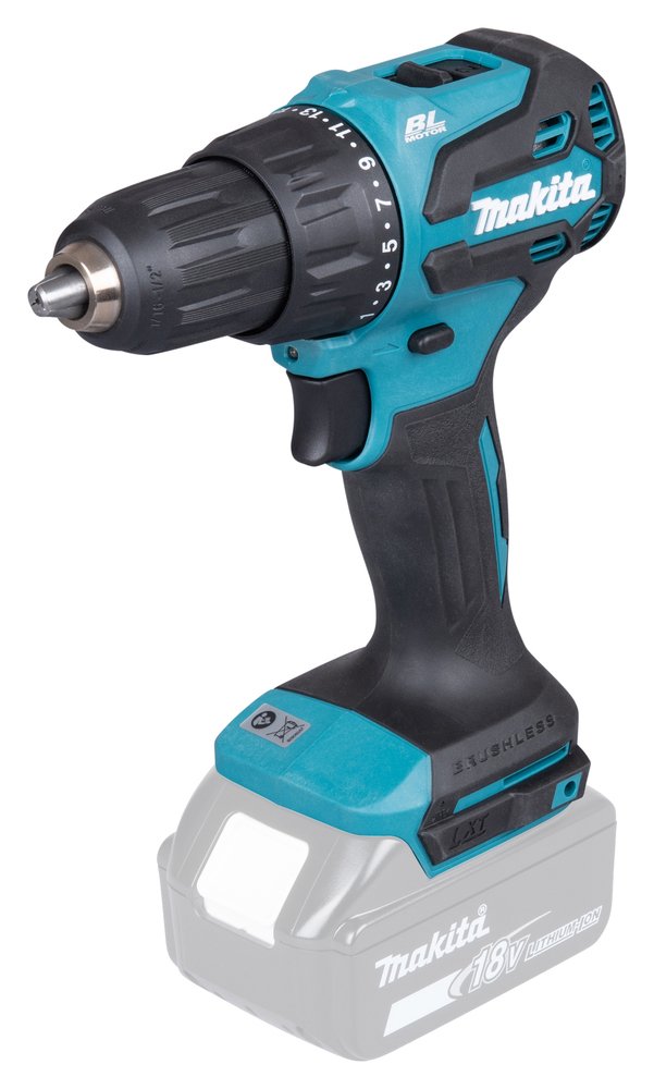 Makita Drill Impacto Wireless DHP490Z, 18V Blue/Black Without Battery Ni Charger