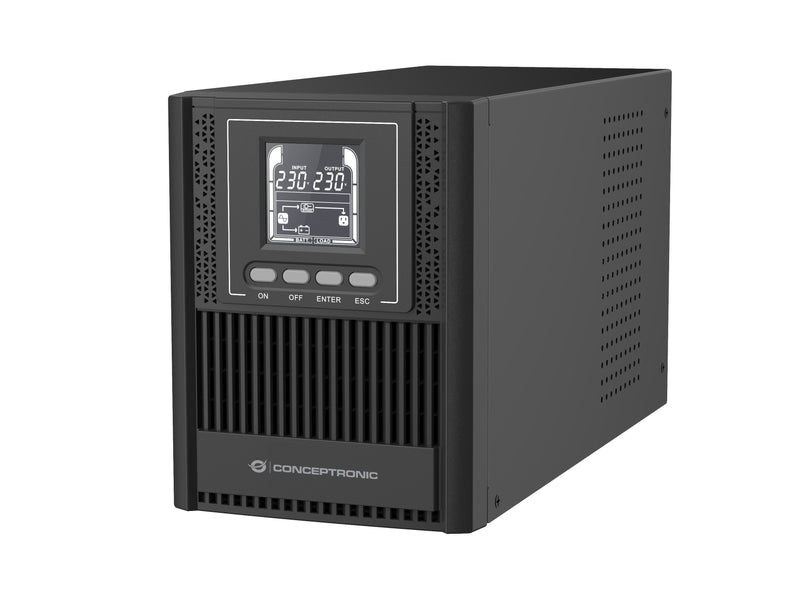 Conceptronic ZEUS52ES1K UPS (ups) Double Conversión (en Line 1KVA 900W 3 Salidas AC