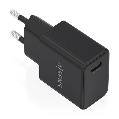 Aisens Charger GaN USB-C PD 3.0 1x USB-C 20W, Black — image 1