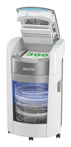 Leitz Trituradora 80420000 Iq Optimax Autofeed 300, P4, 300 Hojas, Bucket 25 L