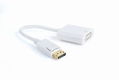 Gembird Adapter DisplayPort a DVI M/H White A-DPM-DVIF-002-W — image 1
