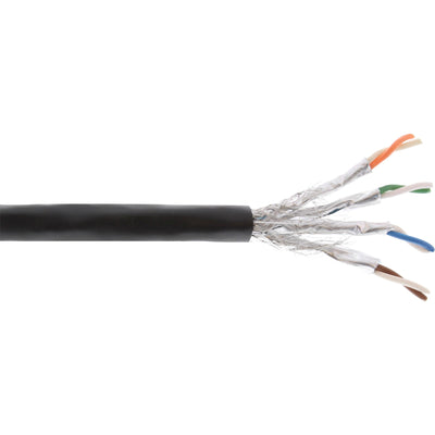 Inline Network Cable Outdoor S/FTP Pimf CAT.7A Awg 23 Cobre 1200MHZ Pe Black 300M — image 1
