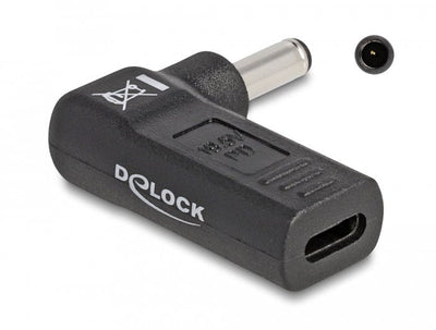 Delock 60007 Adapter Cable Charging Computer Laptop USB Type-c™ Female a Dell 4,5 X 3,0MM Male Ángulo 90° — image 1