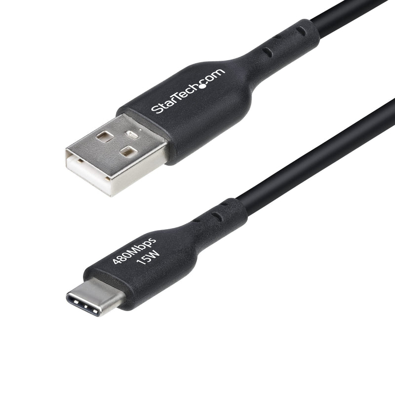 Cable Charger USB-A a USB-C 2M - USB-A a USB Type-c M/M - Black
