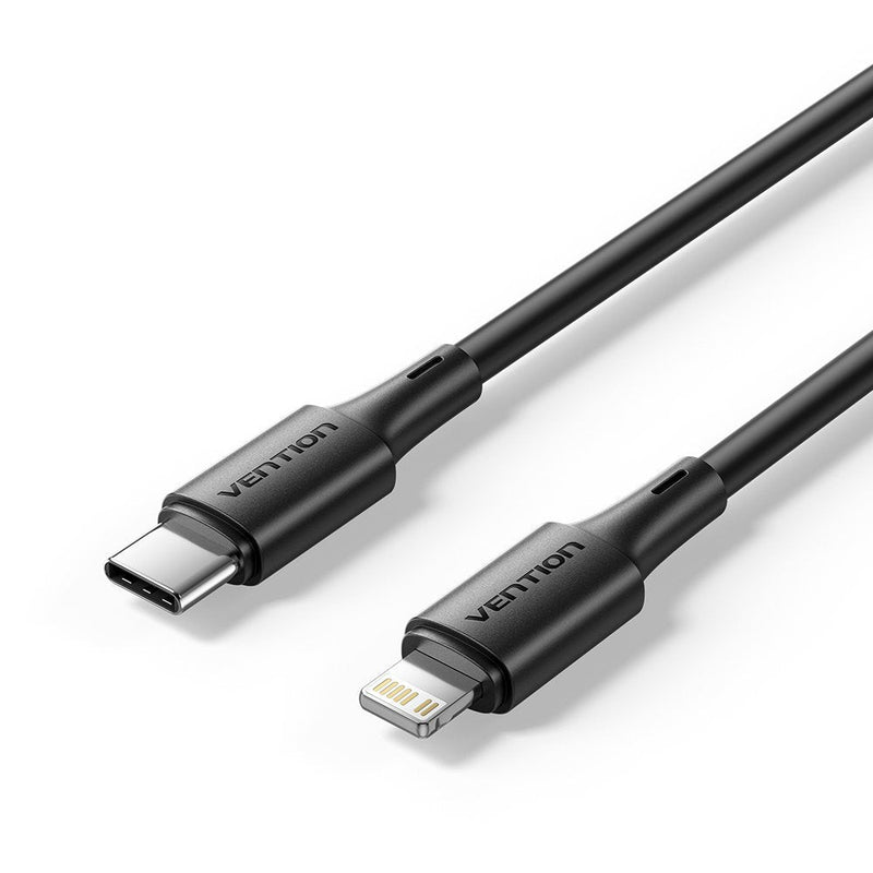Vention USB 2.0 USB-C To Lightncabl Ing M-m 3A Cable 1.8M Black Pvc