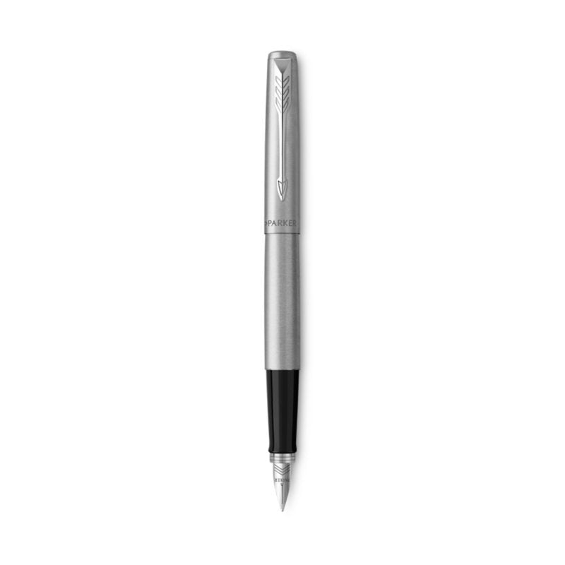 Parker Jotter Pluma Estilográfica Black Steel Inoxidable 1 Pieces