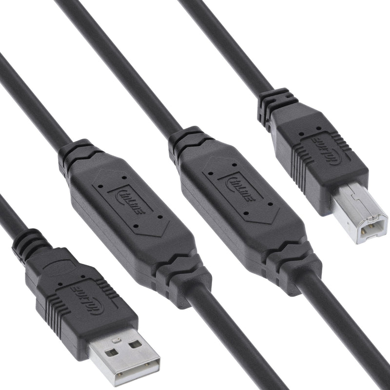 Inline® USB 2.0 Active Cable USB-A Male a Usb-b Male, 25M