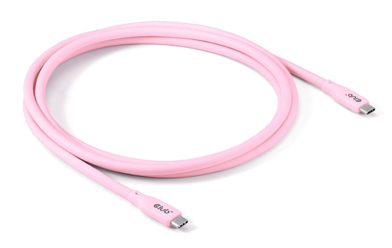 Cable CLUB3D USB C Pink