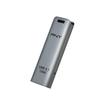 Pny USB Flash Drive Elite Steel 3.1 128GB R80MB/S W20MB/S Push/Pull Metal — image 1