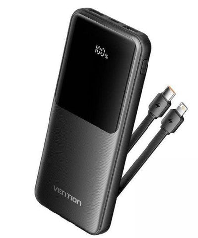 Vention Powerbank 10000MAH FHOB0 22.5W Black Includes USB Cable Type-c And Lightning — image 1