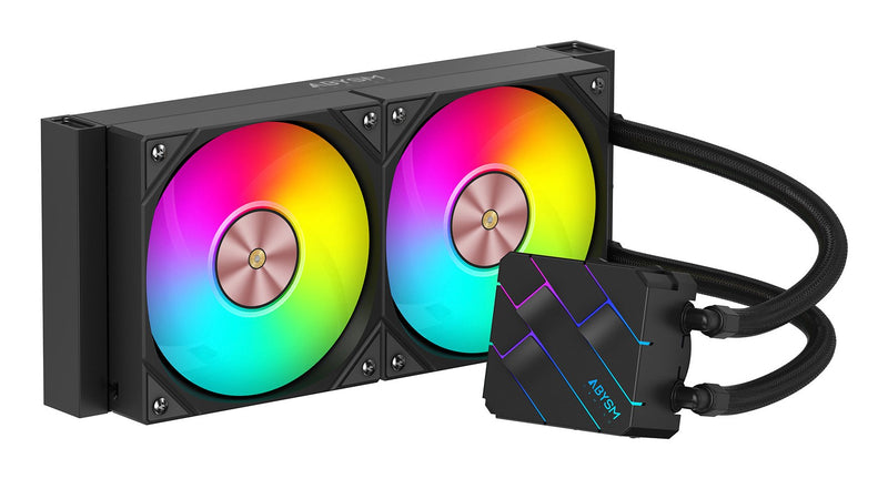 Abysm Refrigerador Liquido CPU Oceanic Tide 240 ARGB - 2 Fans 120MM - Iluminacion ARGB - Pump 2500RPM -