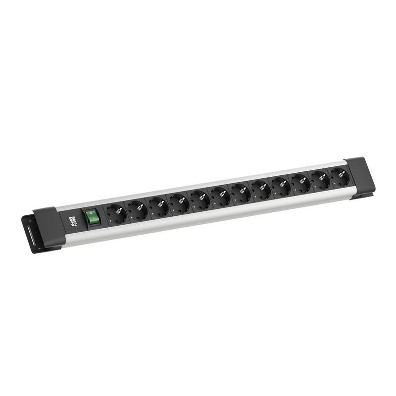 Bachmann Connectus 12XCEE7 3, 1X Switch 2,0M CEE7 7 Grey