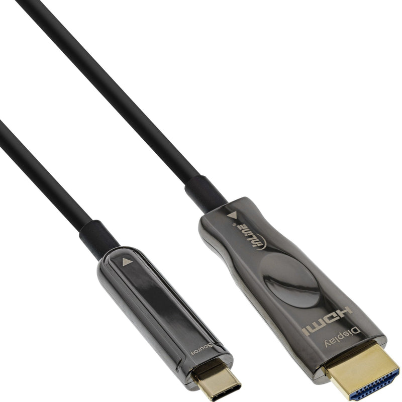 Inline Cable Aoc Screen USB , USB Type-c Male a HDMI Male (modo Alternativo Dp), 25M