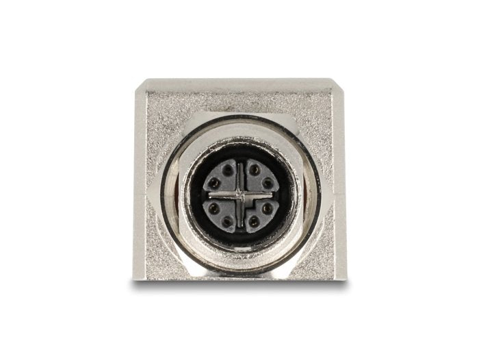 Delock 60087 Adapter M12 Code X 8 Pines Female a RJ45 Female CAT.6A STP Blindado Recto