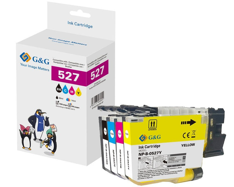 G&g Ink Brother LC527VAL 1300 Páginas Bk, 900 Farbseiten