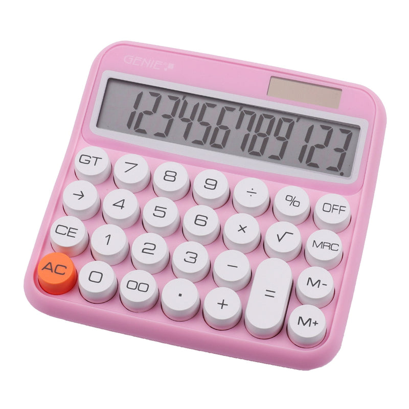 Genie 612 P Calculator Desk Calculator Básica Pink