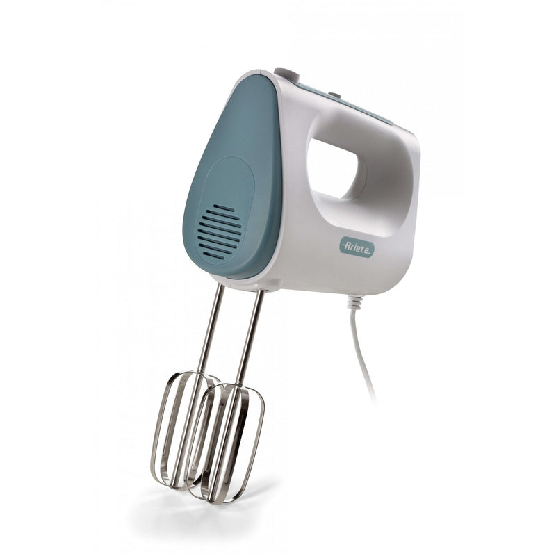 Ariete Blender 1545 Mano Breakfast 450W 5 Velocidades Función Turbo 2 Batidores Blanco Y Verde Azulado Aegean