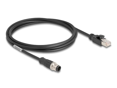 Delock 80851 Cable M12 Codificado D 4 Pin Male a RJ45 Male Pvc 2M — image 1