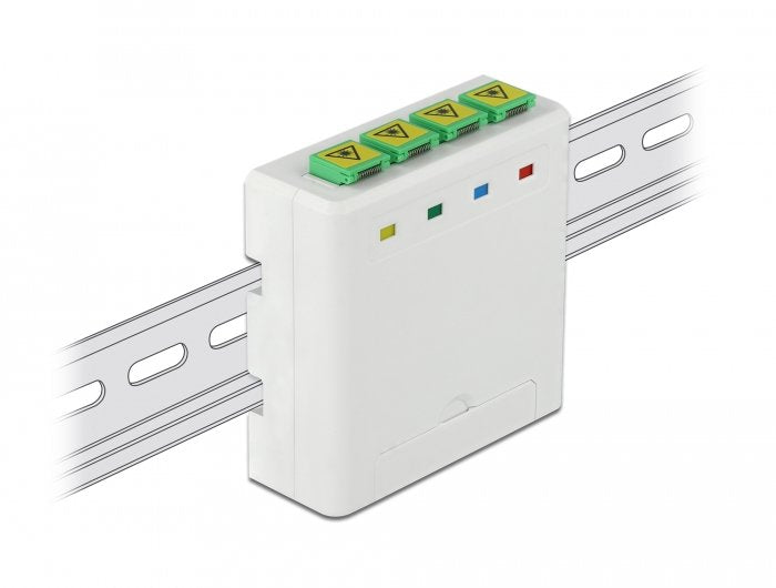 Delock Box Of Conexiones Fo Carril Din 4 X Sc Simplex Or Lc Duplex