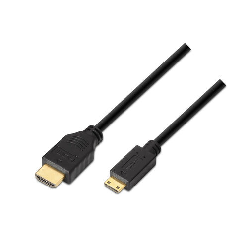 Aisens HDMI Cable a Mini HDMI Hec 1.8M - Compatibilidad 3D And Ethernet - Black — image 1