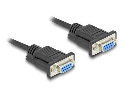 Delock 86824 Cable Serie RS-232 D-SUB9 Female a Female 2M — image 1