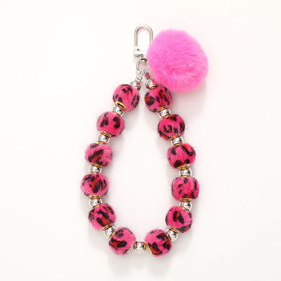 Pompons Beaded Mobile Phone Pendant Diy