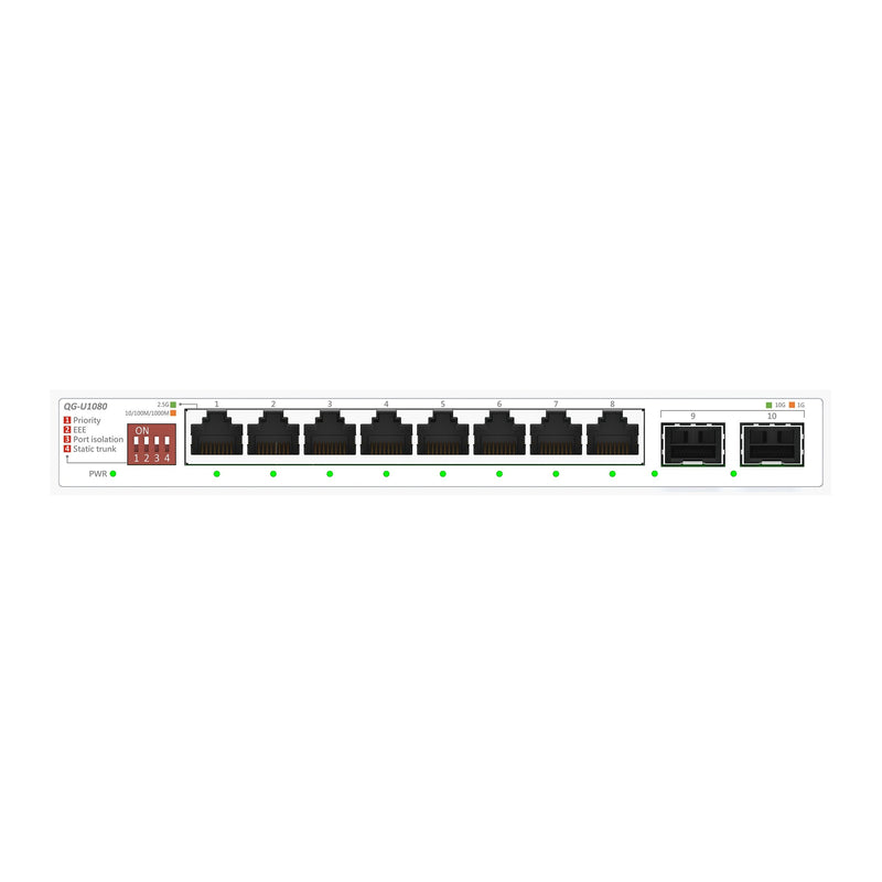 ASUS QG-U1080 8-PORT 2.5G + 2-PORT 10G Sfp + Switch