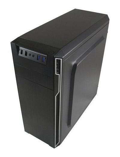PC Case Lc-power 7038B, Midi Tower, PC, Metal Black Atx, microATX, Mini-itx, 14,5CM — image 1
