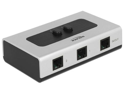 Delock 87698 Conmutador Bidireccional Manual RJ11 2 Ports — image 1