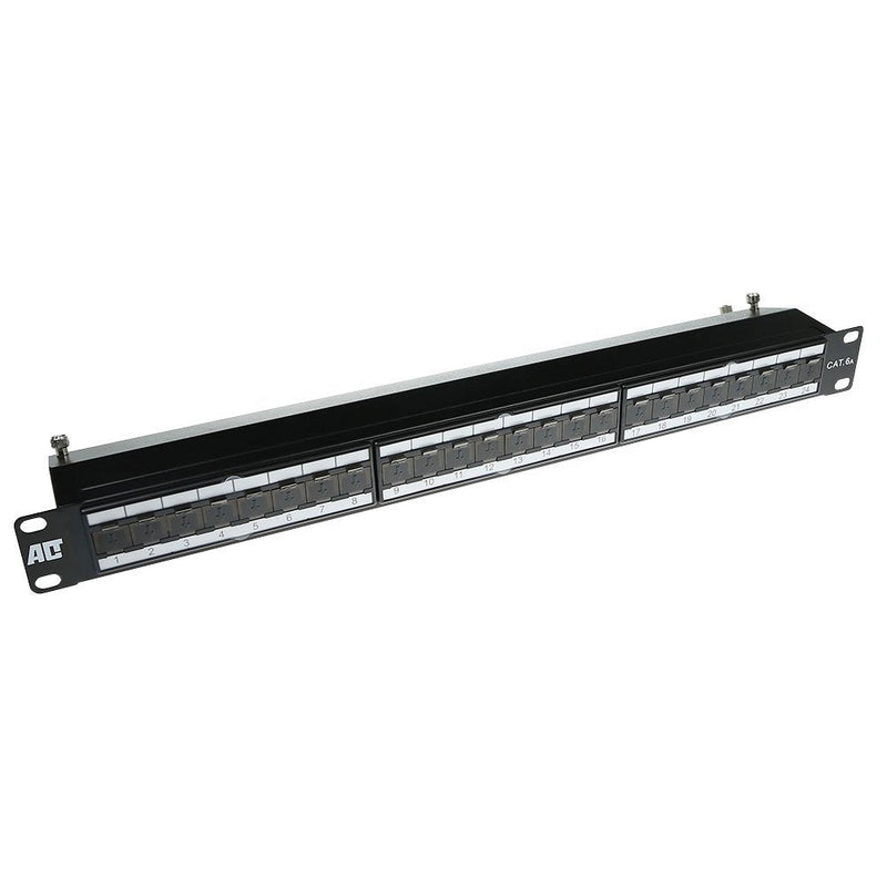 Patchpanel CAT.6A Shielded 24 Ports With Cover