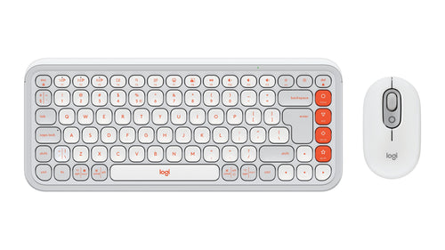 Logitech Keyboard English + Mouse Pop Icon Combo White — image 1