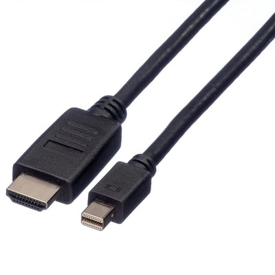 Roline Mini DisplayPort Cable Mini Dp-hdtv, St St, Black 1,5M — image 1