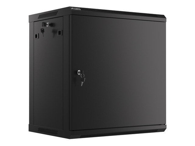 Lanberg Cabinet Rack 19 Assembly Wall 12U / 600X450 With Door Metálica Black (paquete Flat