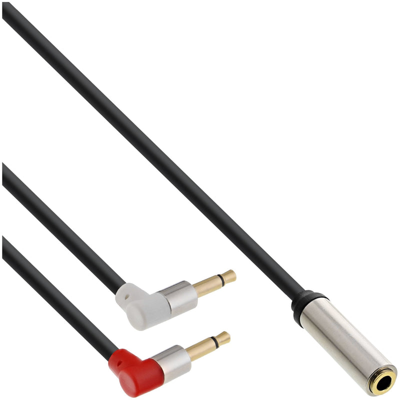 Inline Adapter Headphones Slim Audio Plane, 2X 3,5MM M a 3,5MM F 3 Pines, 2M