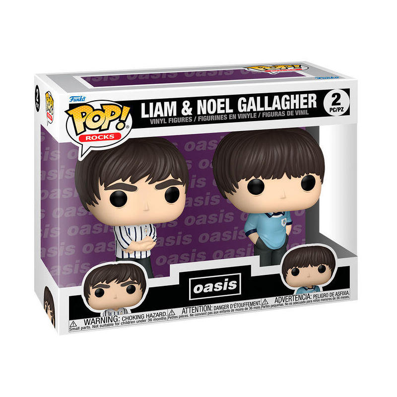 Blister 2 Figuras Pop Oasis Liam & Noel Gallagher